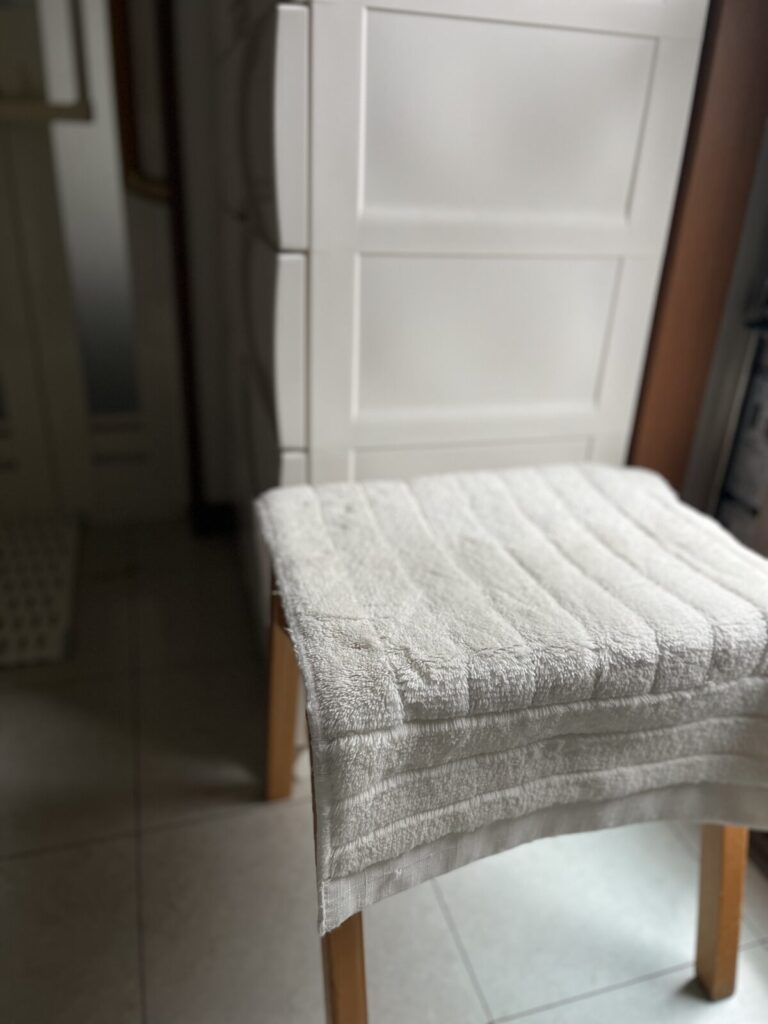 脱衣所 床 髪の毛 掃除前