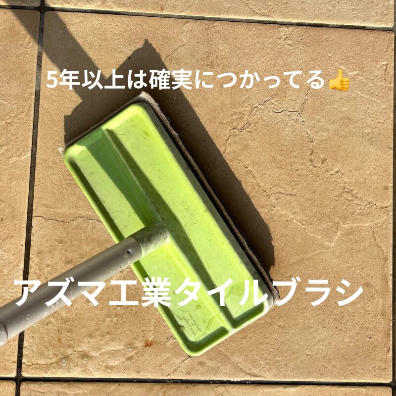 [画像：玄関を立ったまま掃除している写真]